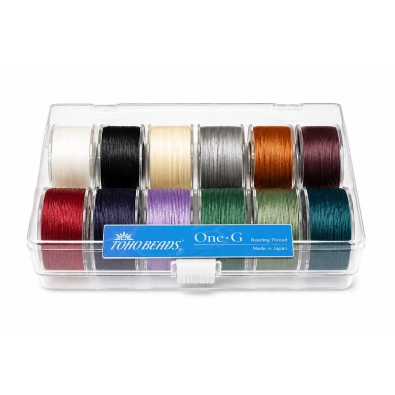 TOHO One-G Thread 12 Color Set με νήματα bead weaving και θήκη αποθήκευσης