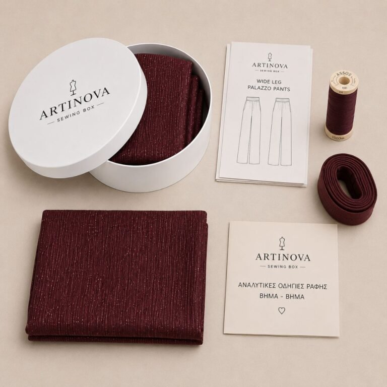 Sewing Box της Artinova για κατασκευή γυναικείας παντελόνας