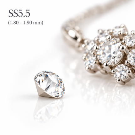 PRECIOSA Chaton MAXIMA SS5.5 PP12 - Διάμετρος 1,80–1,90 mm - SKU 43111615-SS5.5 - Εφαρμογή Ασημένιο κόσμημα με κρυστάλλους σε καστόνια.